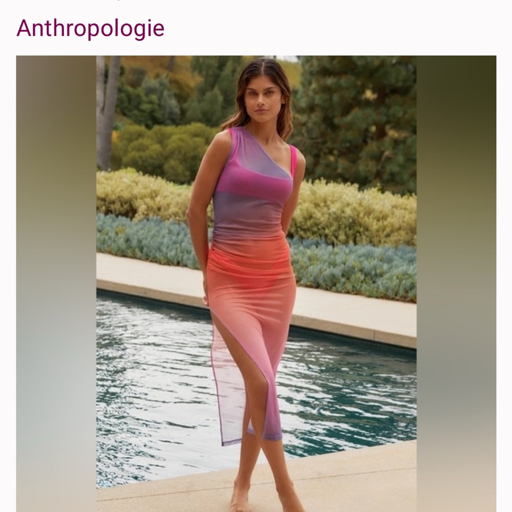 Hutch Gradient Pink and Purple Swim Coverup